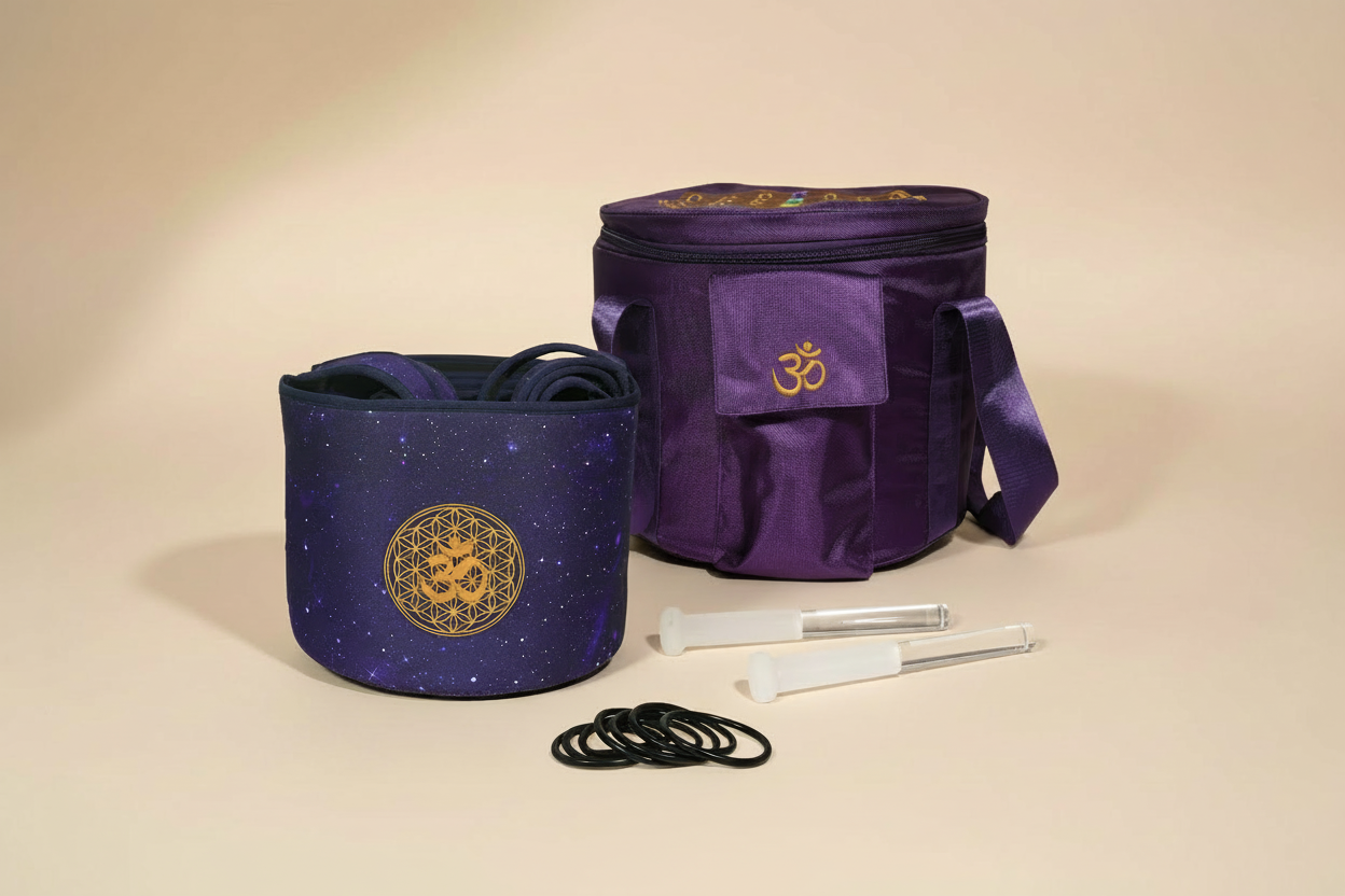 Polished Crystal Singing Bowl Set (7 PCs)