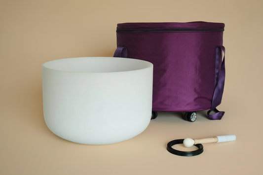 20” Polished Crystal Singing Bowl Single Set