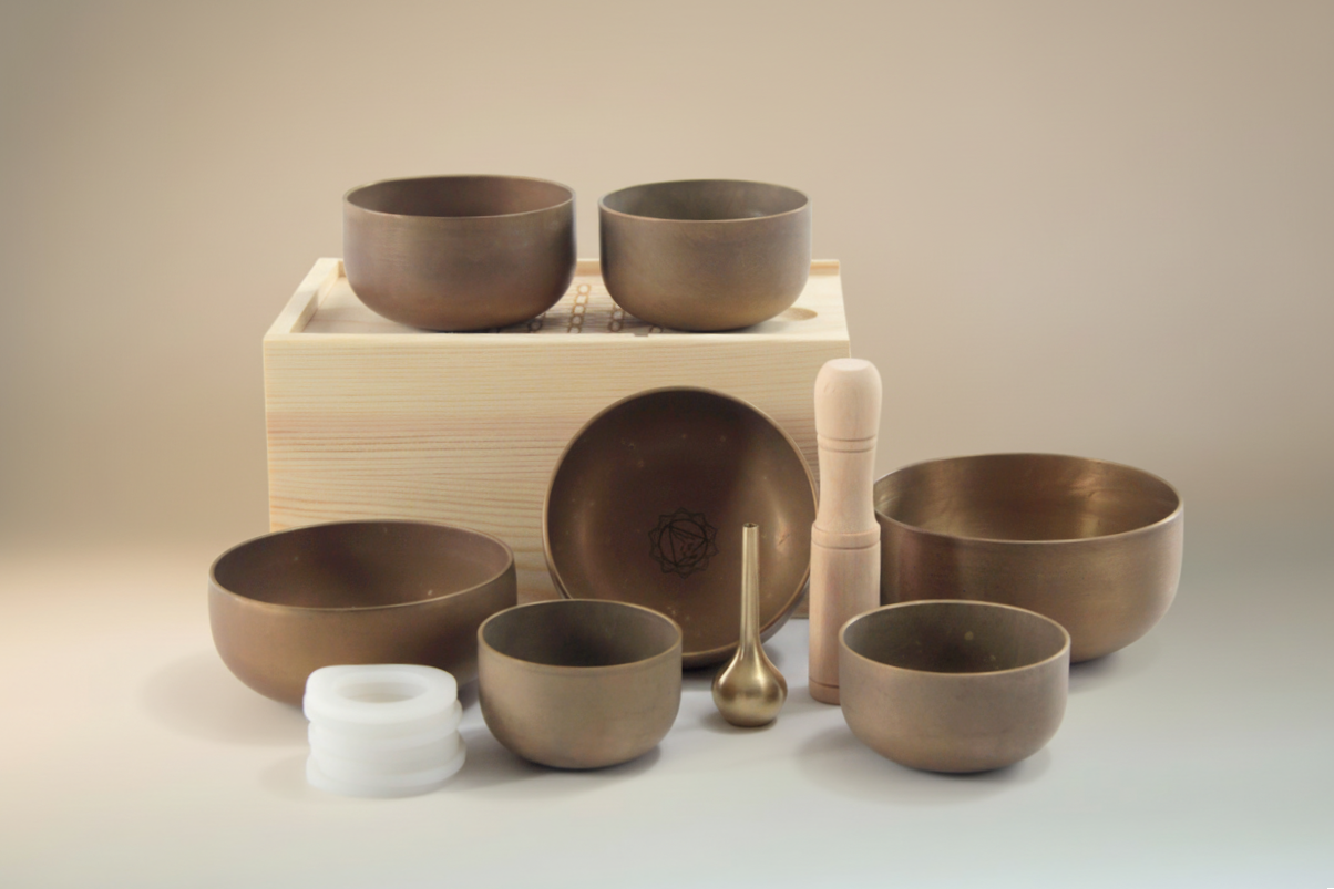 Mini Bronze Singing Bowl Set