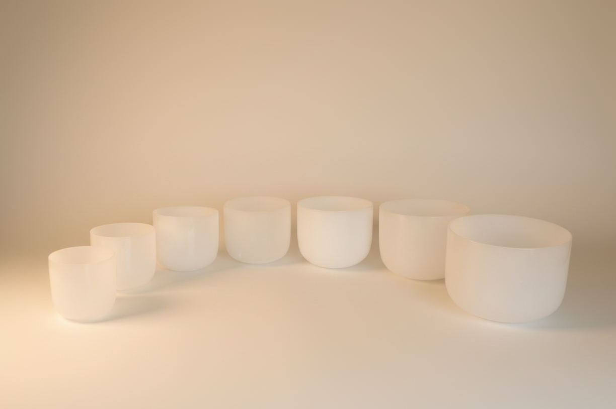 Polished Crystal Singing Bowl Set (7 PCs)