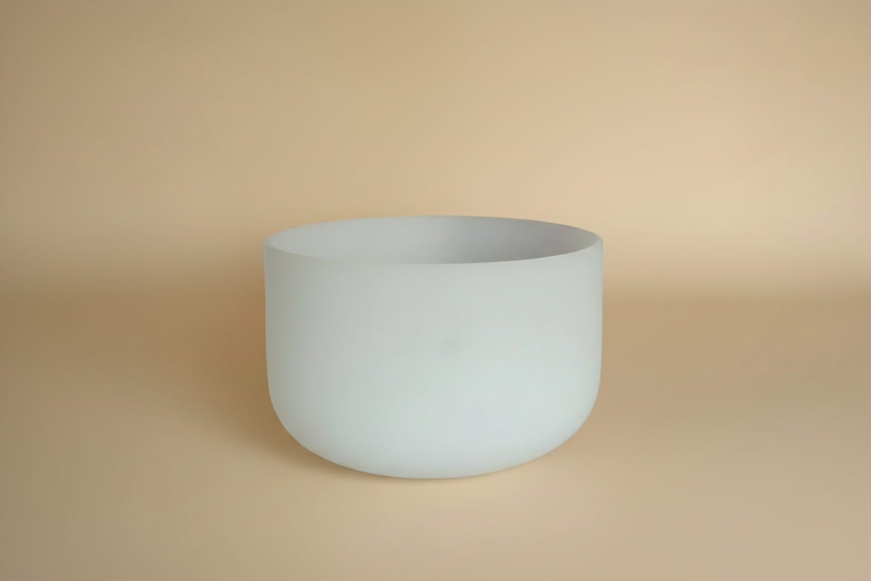 18” Polished Crystal Singing Bowl Single Set