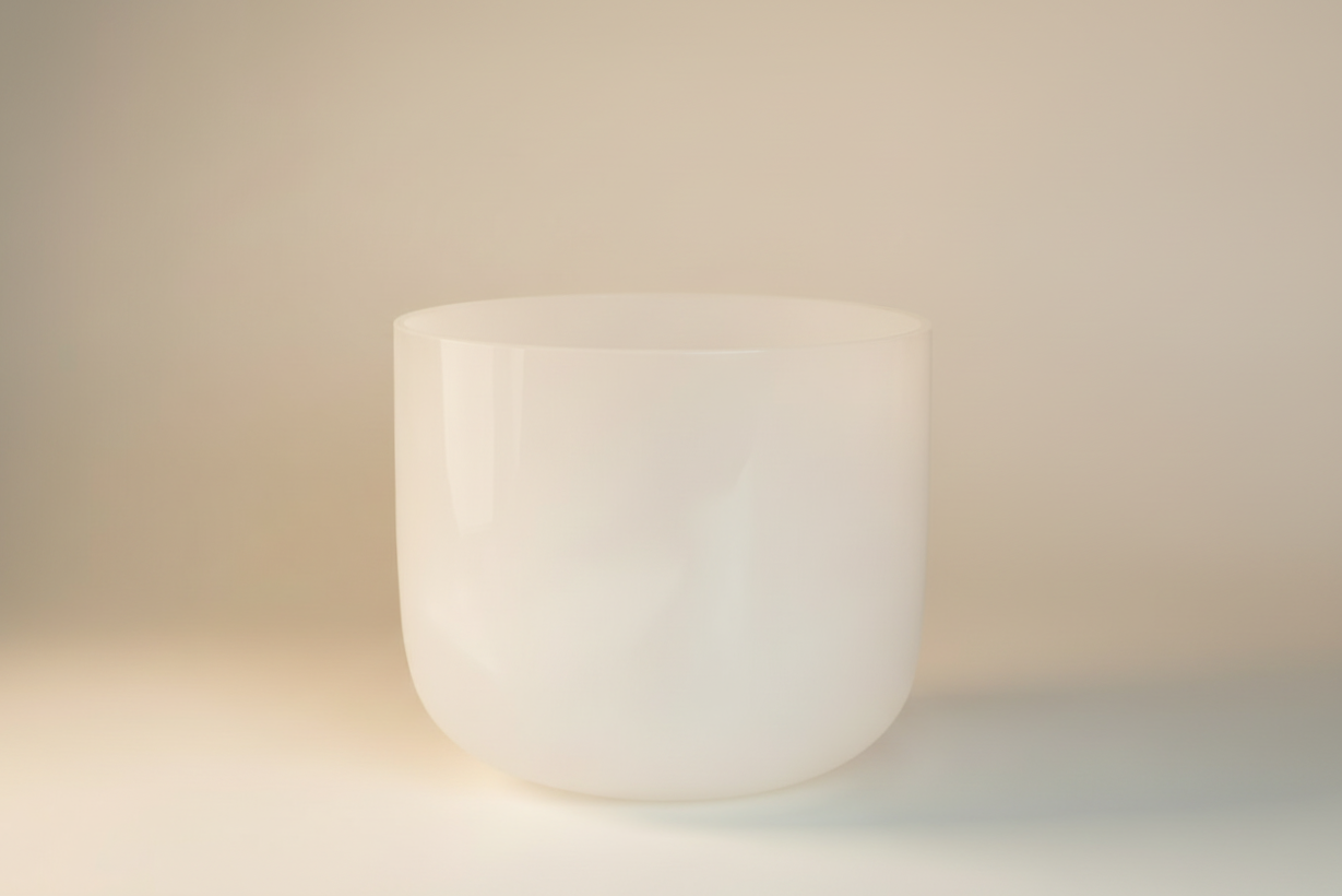 8” Polished Crystal Singing Bowl Single Set