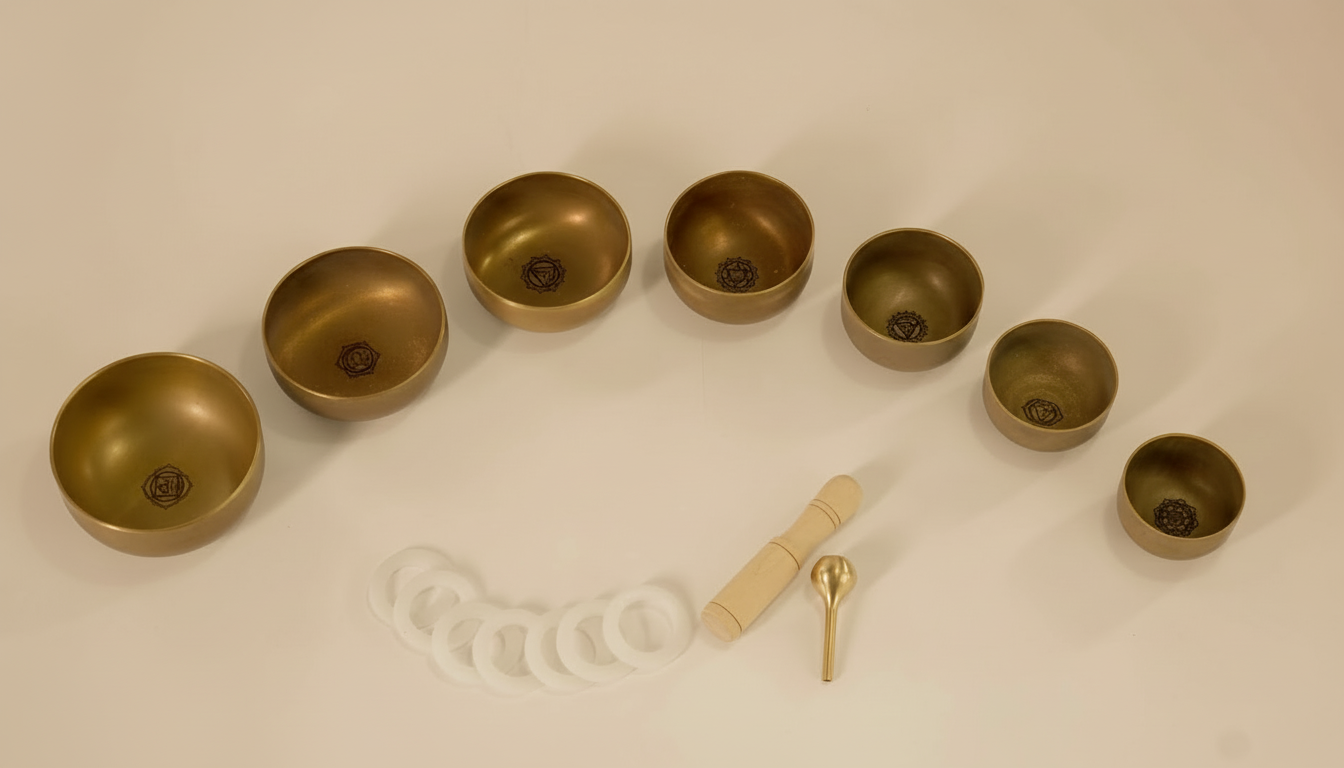Mini Bronze Singing Bowl Set