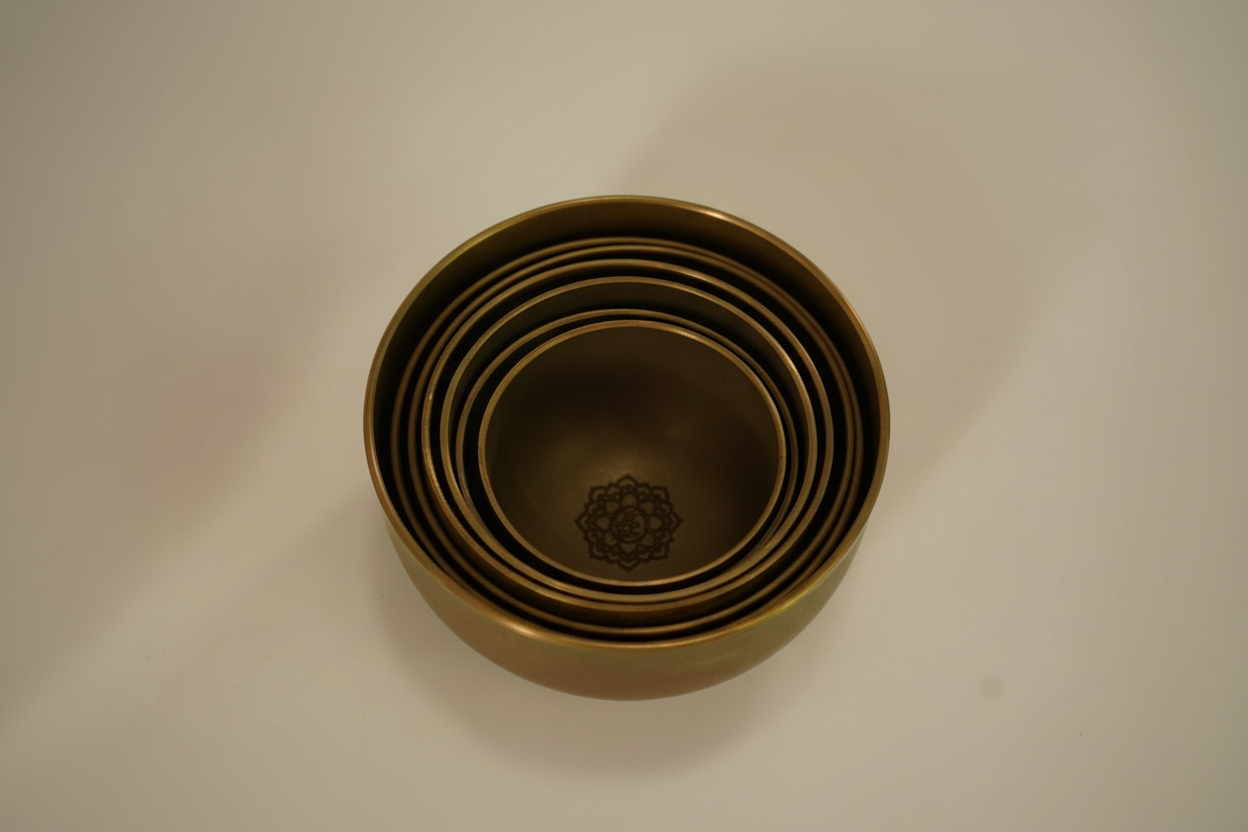 Mini Bronze Singing Bowl Set