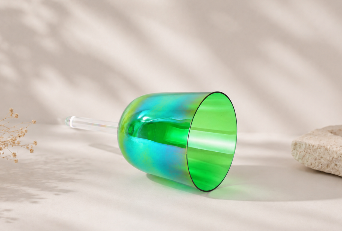 Crystal Handle Bowl with Hard Case and Mallet