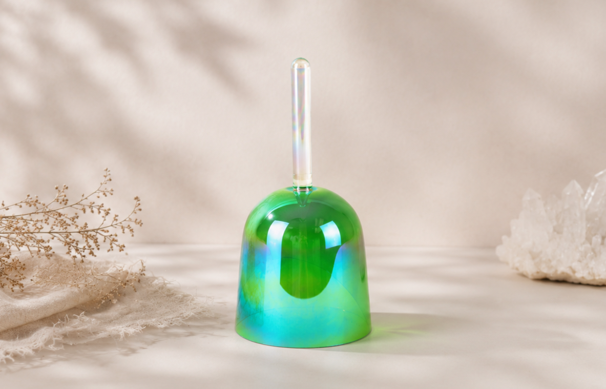Crystal Handle Bowl with Hard Case and Mallet