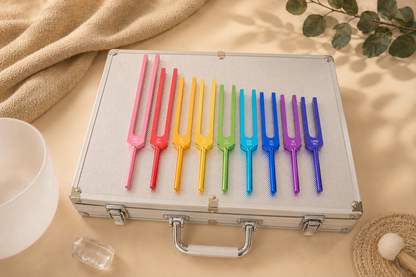 9 x Tuning Fork Set with Carrying Case