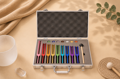 9 x Tuning Fork Set with Carrying Case