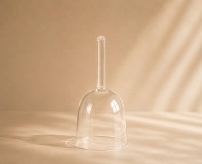 Clear Crystal Handle Bowl with Hard Case and Mallet