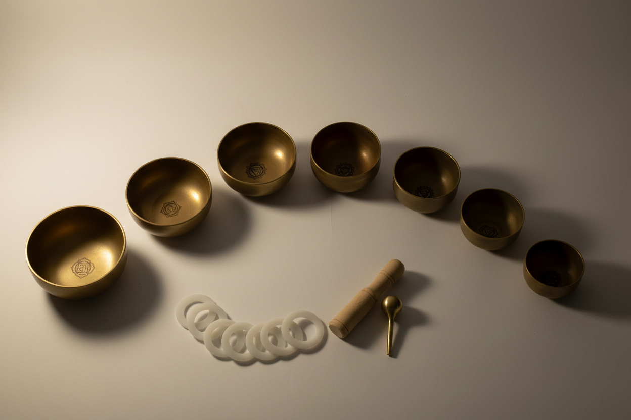 Mini Bronze Singing Bowl Set